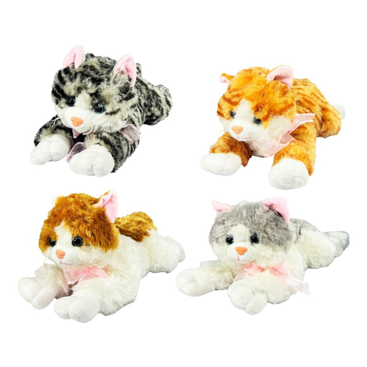 36CM SESLİ MÜZİKLİ PELUŞ KEDİ