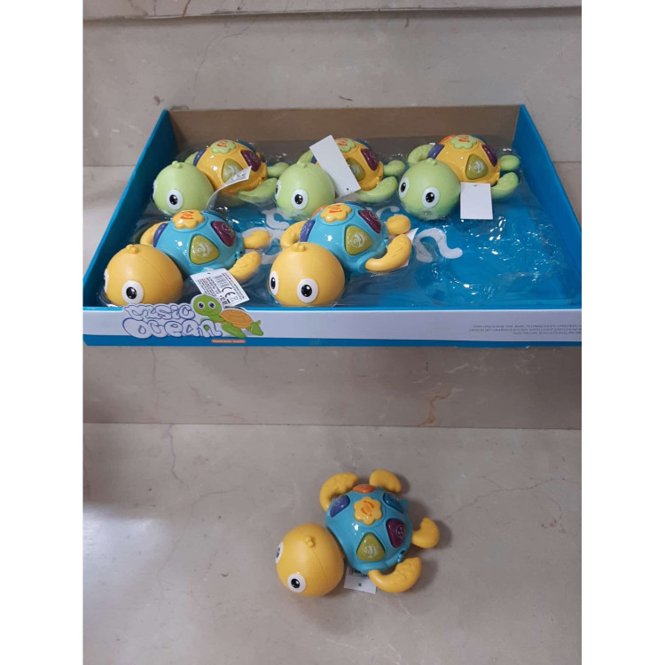 STANDLI Işıklı ve Müzikli Kaplumbağa Bebek Piyanosu