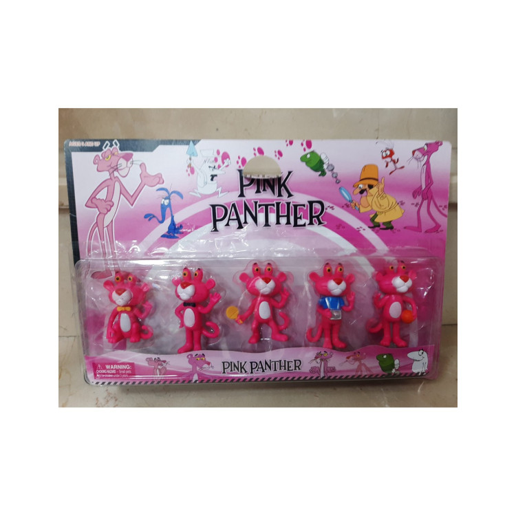 KART. 5Lİ PEMBE PANTER SET 8CM