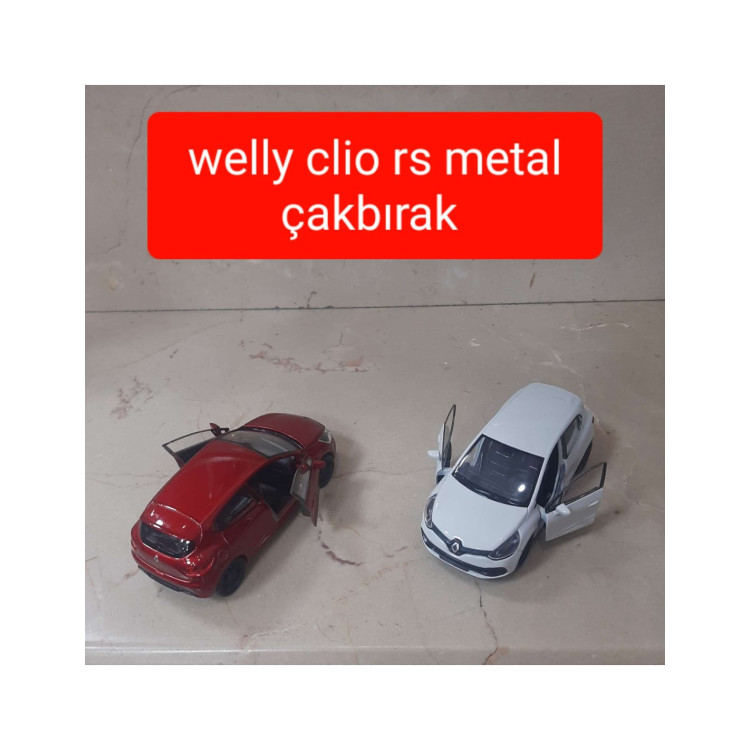 WELLY METAL ÇEKBIRAK RENAULT CLİO RS 11CM KAPILARI AÇILIR