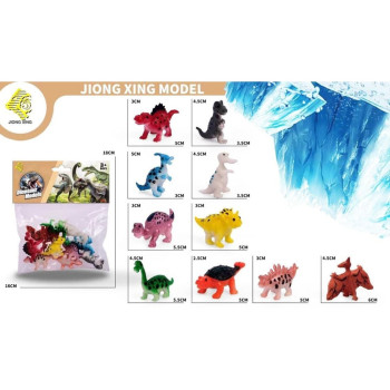 PVC'DE 10'LU MİNİ DİNAZORLAR 5CM PVC'DE 10'LU MİNİ DİNAZORLAR 5CM