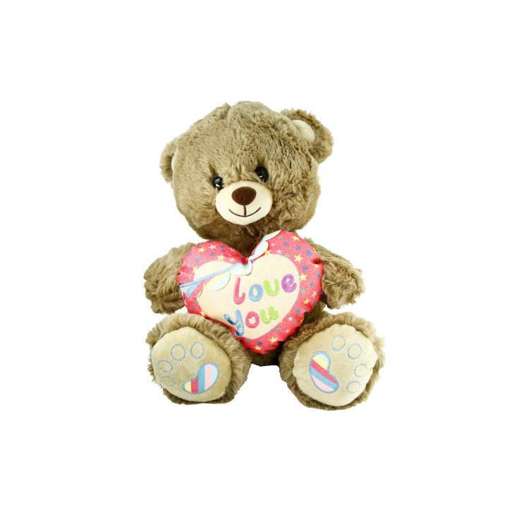 Peluş 30 Cm Kalpli Ayı ( Love You)