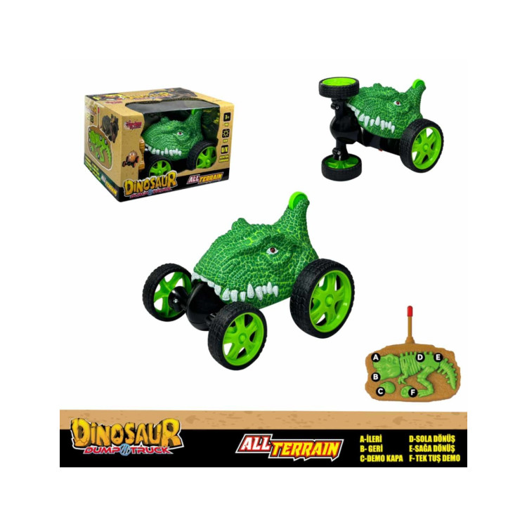 KUT.U/K PİLLİ AKROBAT Işıklı Dinozor Araba