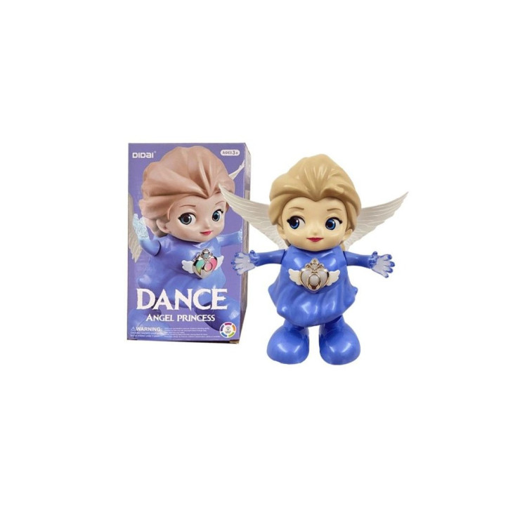 KUT.PİLLİ MÜZİKLİ IŞIKLI DANS EDEN KANATLI FROZEN ELSA