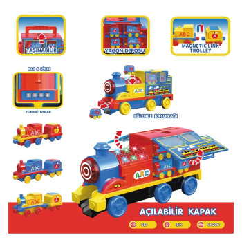 KUT.Işıklı Müzikli İnteraktif Tren FONKSİYONLU KUT.Işıklı Müzikli İnteraktif Tren FONKSİYONLU