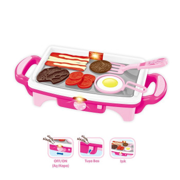 KUT.Işıklı sesli Aksesuarlı Teppanyaki Izgara KUT.Işıklı sesli Aksesuarlı Teppanyaki Izgara