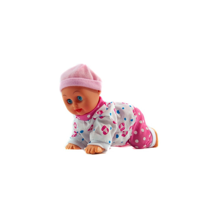 KUT.PİLLİ SESLİ EMEKLEYEN BEBEK 15CM