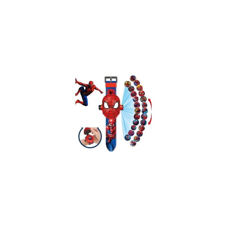 KART.SPİDERMAN SAAT DİJİTAL PROJEKTÖRLÜ RESİM YANSIMALI