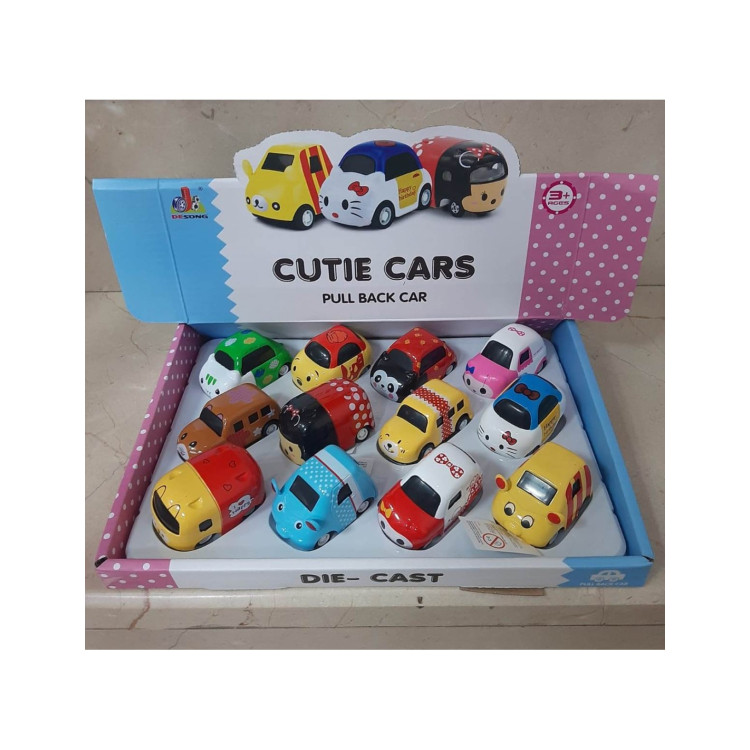 STAND'DA METAL ÇEKBIRAK  SEVİMLİ MİNİ ARAÇLAR 5CM