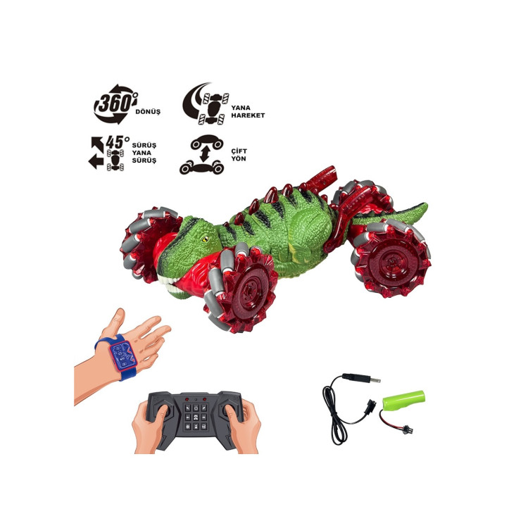 KUT.U/K Bilekten Kontrol Şarjlı 2.4G Dinazor Araba