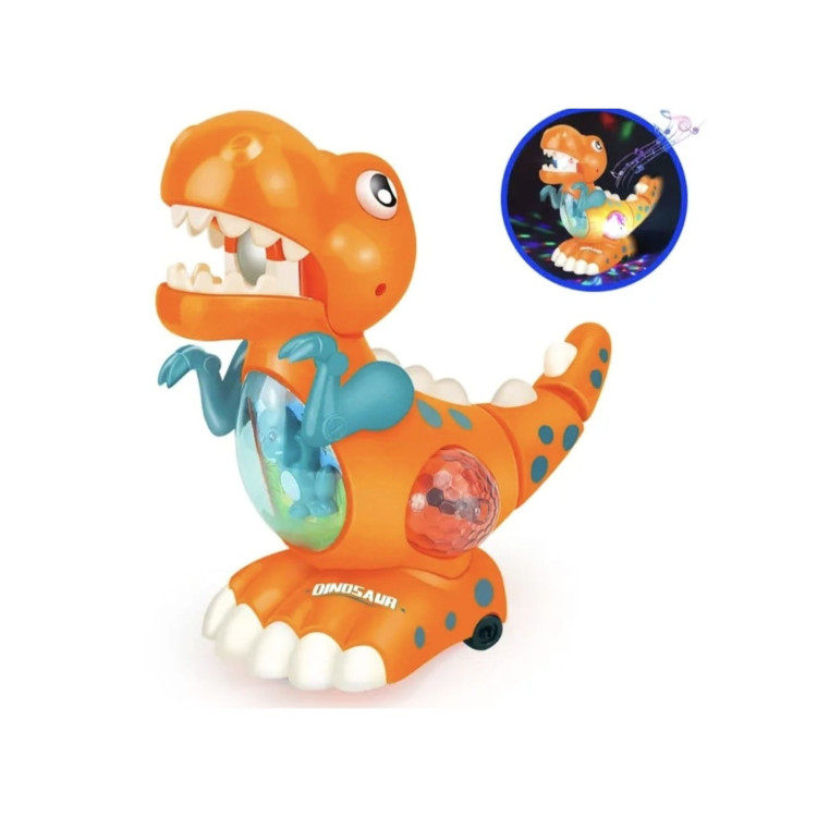 KUT.PİLLİ Işıklı, Müzikli Hareketli Dinozor ÇARP-DÖN