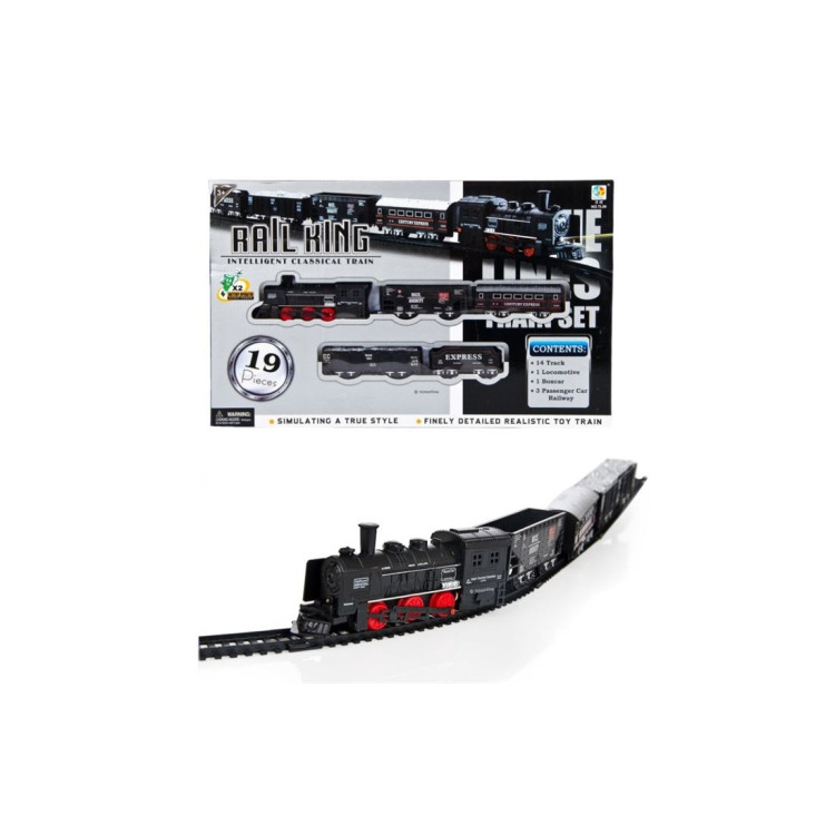 KUT.19 PCS PİLLİ RAYLI TREN SETİ