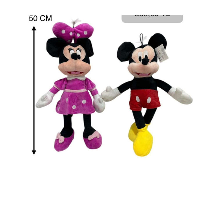 50 CM MİCKEY - MİNNE MOUSE PELUŞ