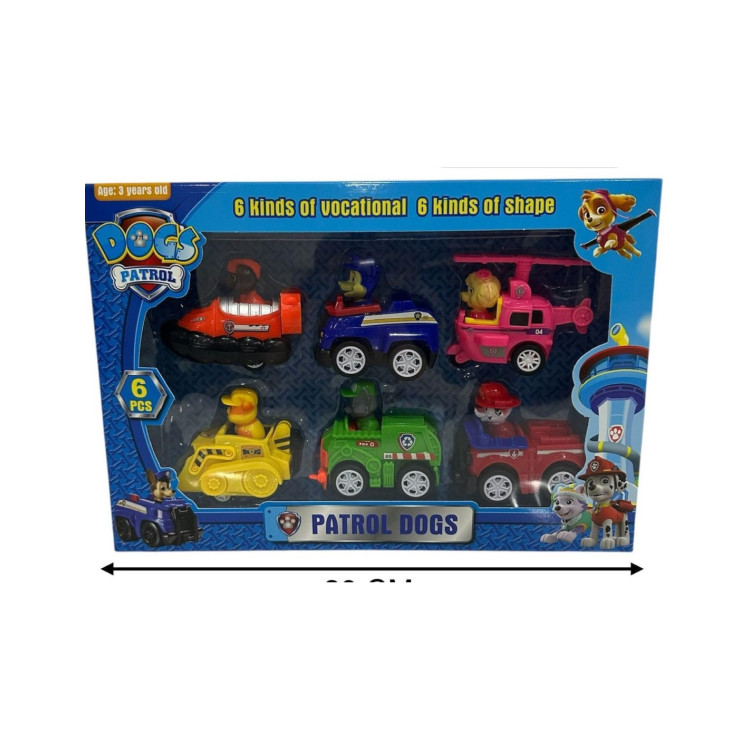 KUT.6 LI PAW PATROL ARAÇLAR SET