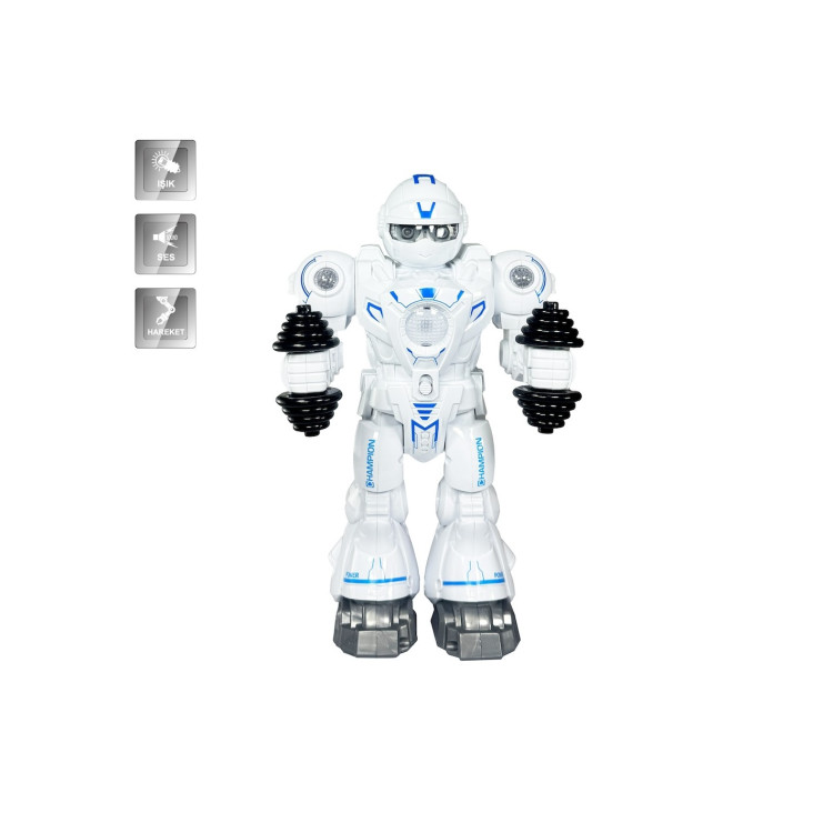 KUT.Pilli Atletik Sporcu Robot Işıklı ve Müzikli Hareketli