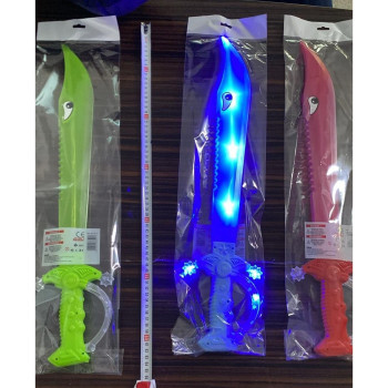 PVCDE PİLLİ SESLİ IŞIKLI KILIÇ 65CM PVCDE PİLLİ SESLİ IŞIKLI KILIÇ 65CM