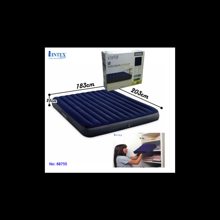 Intex King Dura-Beam Klasik Şişme Yatak 183x203x25 cm