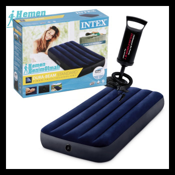 Intex Twin Dura-Beam Klasik Şişme Yatak 76Cx191x25 cm Intex Twin Dura-Beam Klasik Şişme Yatak 76Cx191x25 cm