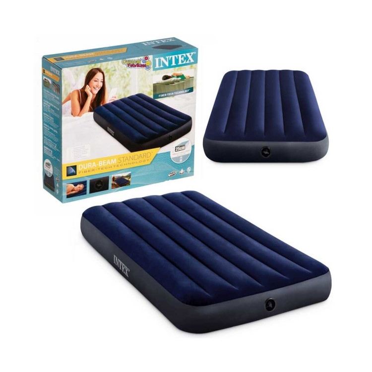 Intex Twin Dura-Beam Klasik Şİşme Yatak 99Cx191x25 cm