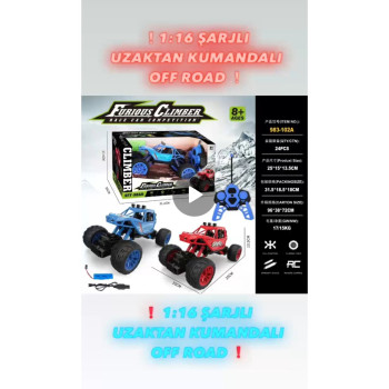 Kut. U/k şarjlı off road jeep 1:16 Kut. U/k şarjlı off road jeep 1:16