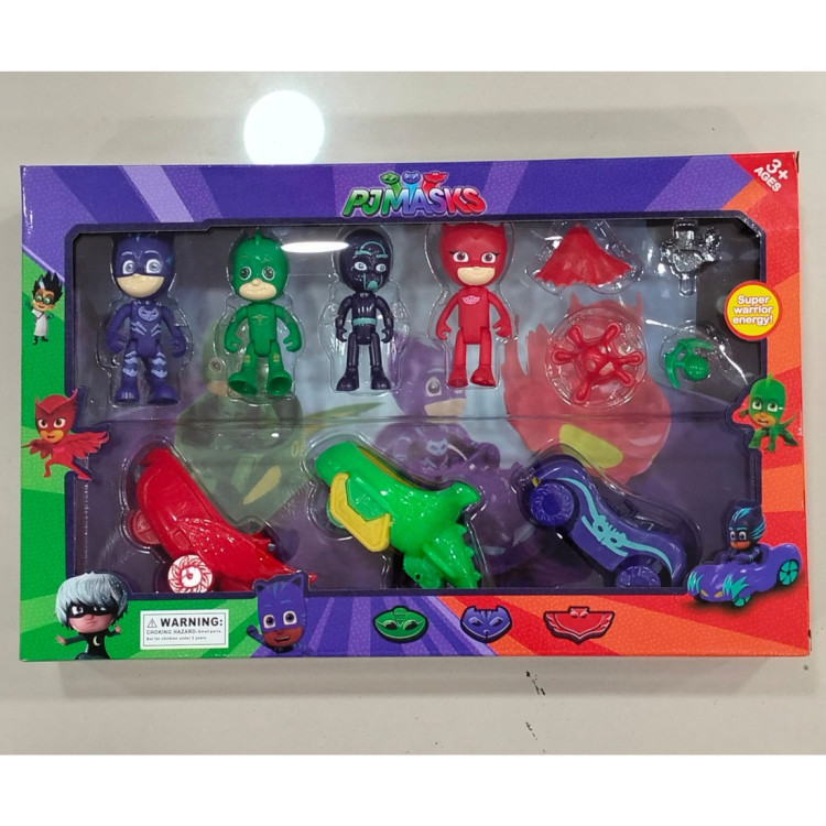 KUT.4&apos;LÜ PJMASKS VE 3&apos;LÜ ARAÇ SET