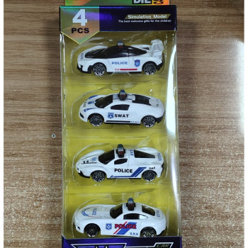 KUT.METAL 4 LÜ POLİS ARAÇLARI 7CM KUT.METAL 4 LÜ POLİS ARAÇLARI 7CM