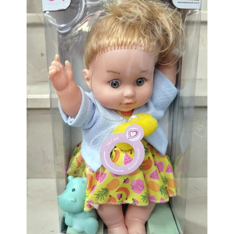 KUT.KONUŞAN MELİS ET BEBEK  hayvancıklı 30 CM
