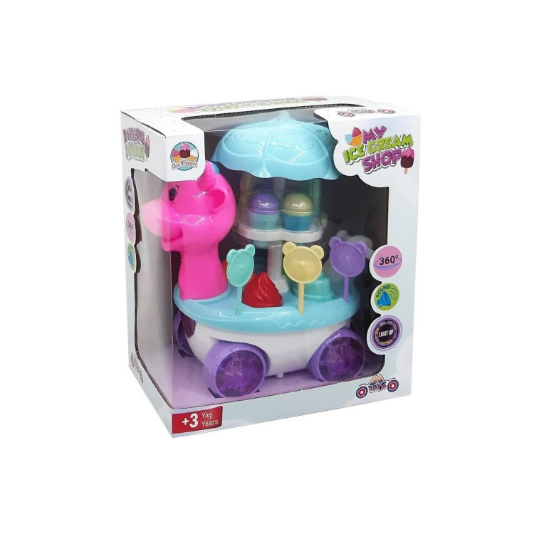 KUT.PİLLİ DONDURMA ARABASI SESLİ IŞIKLI ÇARP-DÖN