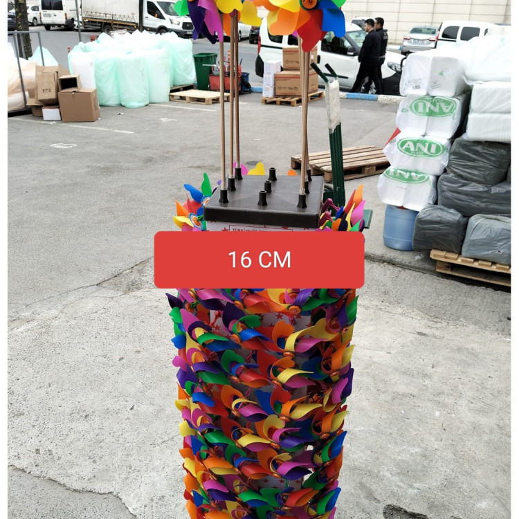 16 CM ÇAP 7 KANATLI BAHÇE GRUBU KULEDE RÜZGAR GÜLÜ