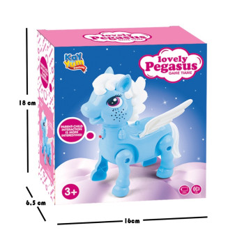 KUT. PİLLİ MAVİ PONY AT YÜRÜYEN SESLİ IŞIKLI KUT. PİLLİ MAVİ PONY AT YÜRÜYEN SESLİ IŞIKLI