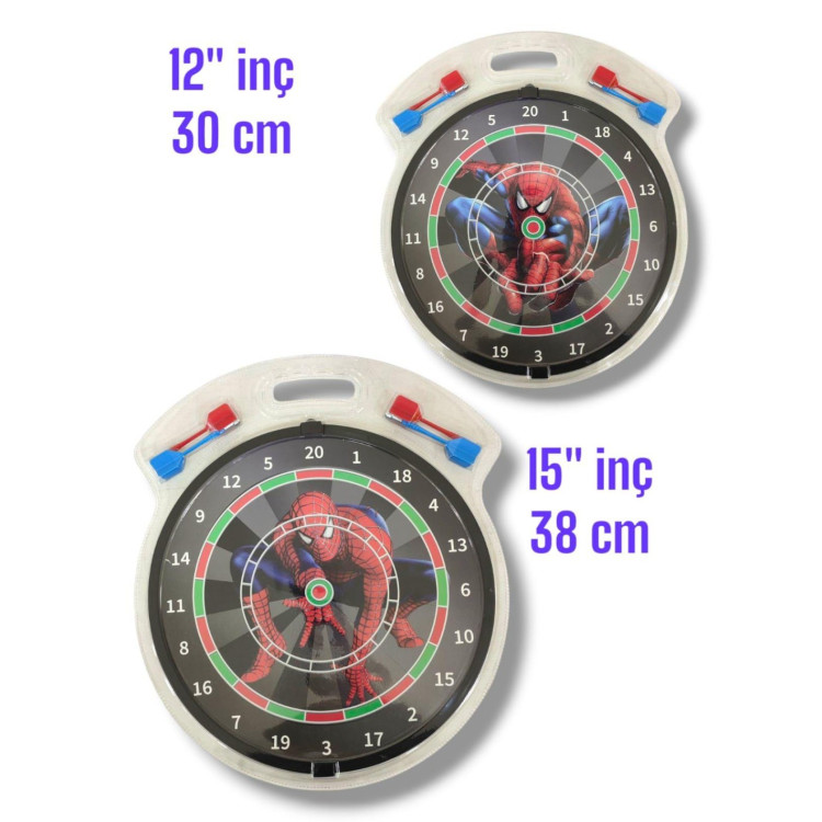 VAK.SPİDERMAN MIKNATISLI DART  12 inç 30cm