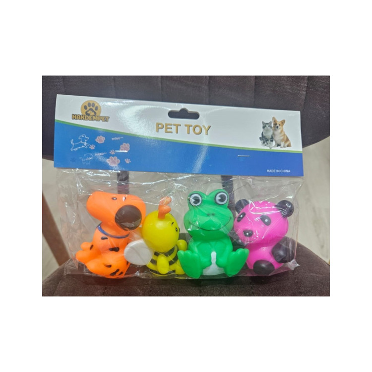 PVC DE 4LÜ HAYVAN VİNİL VİKVİKLİ