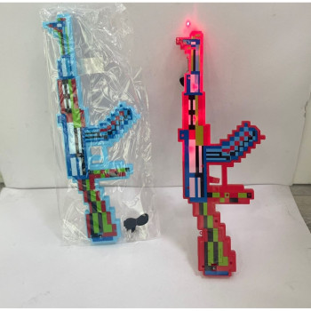 PVC DE MYCRAFT SİLAH PİLLİ SESLİ IŞIKLI LAZERLİ 45CM PVC DE MYCRAFT SİLAH PİLLİ SESLİ IŞIKLI LAZERLİ 45CM