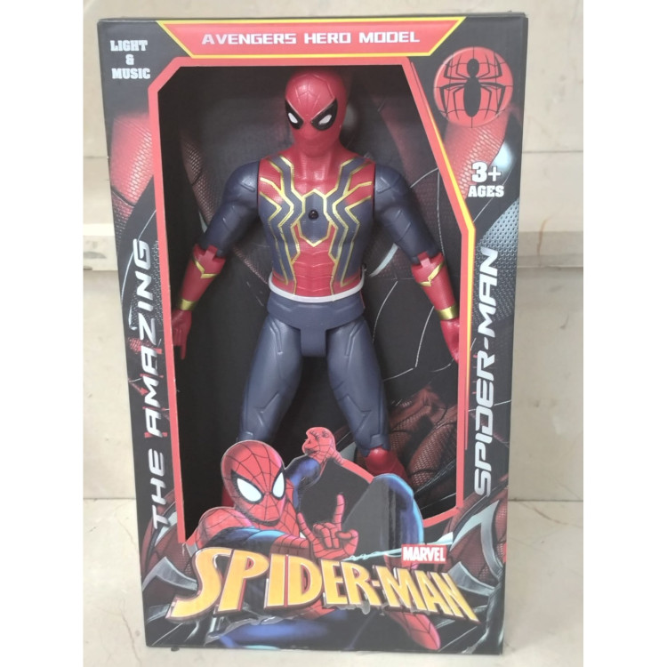 KUT.SPIDERMAN PİLLİ SESLİ IŞIKLI 30CM