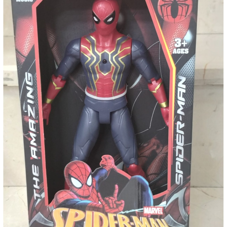 KUT.SPIDERMAN PİLLİ SESLİ IŞIKLI 30CM