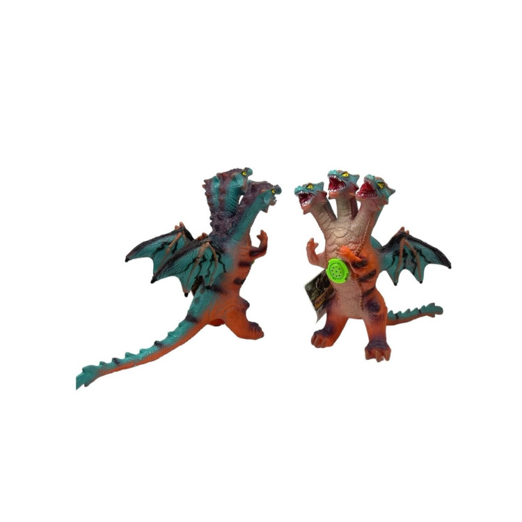 3 BAŞLI EJDERHA SESLİ SOFT YUMUŞAK 30CM