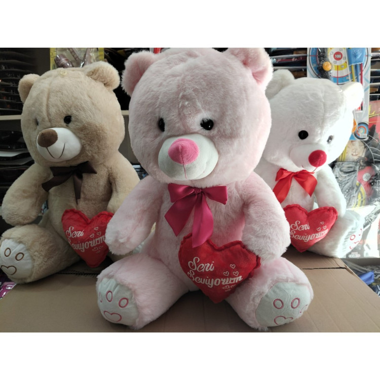 50 CM KALPLİ AYI PELUŞ