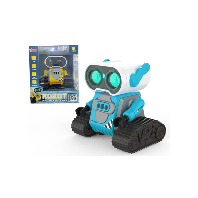 KUT.U/K ŞARJLI Robot-Araba (Mavi-Sarı)