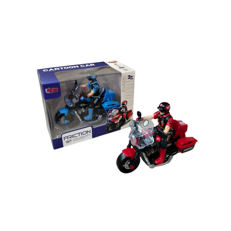 KUT.Işıklı ve Sesli Sürtmeli Motosiklet