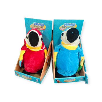 KUT.PİLLİ DANS EDEN SES KAYITLI PAPAĞAN 25CM KUT.PİLLİ DANS EDEN SES KAYITLI PAPAĞAN 25CM