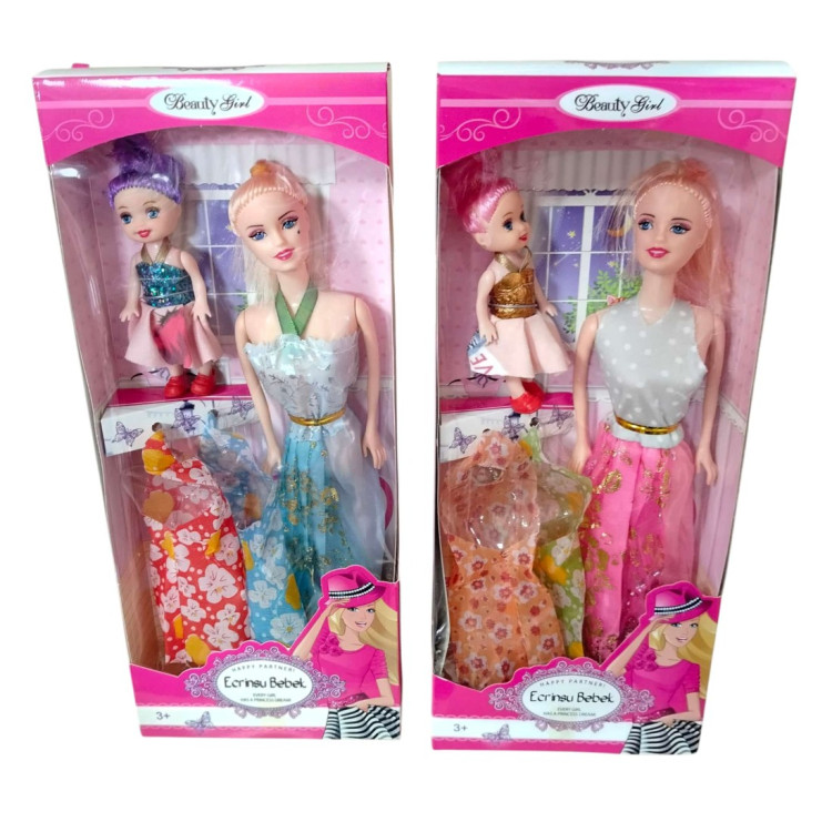 KUT.YEDEK ELB.YAVRULU BARBİE BEBEK İTHAL