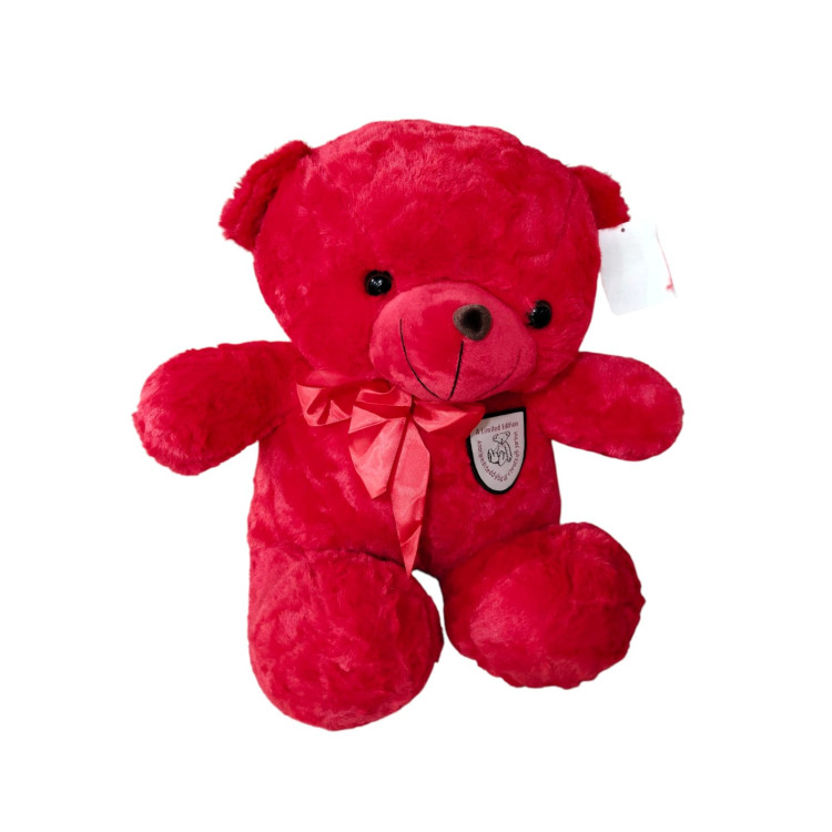 50 CM KIRMIZI AYI PELUŞ ithal