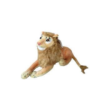 36 CM SESLİ YATAN ASLAN PELUŞ ithal