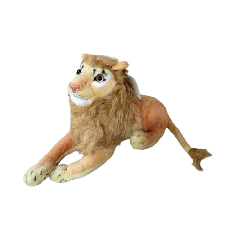 36 CM SESLİ YATAN ASLAN PELUŞ ithal