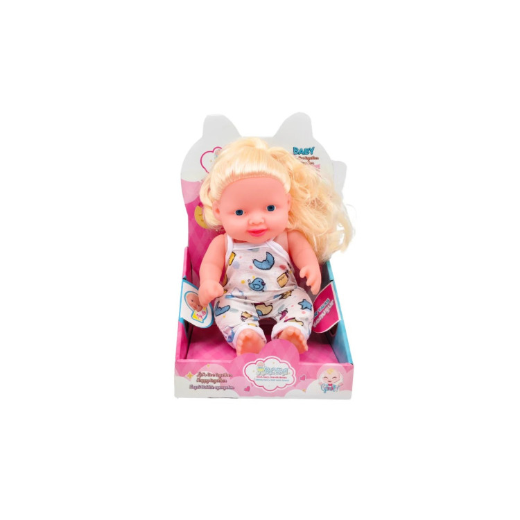 KUT. TR KONUŞAN SAÇLI ROZA BEBEK 23CM