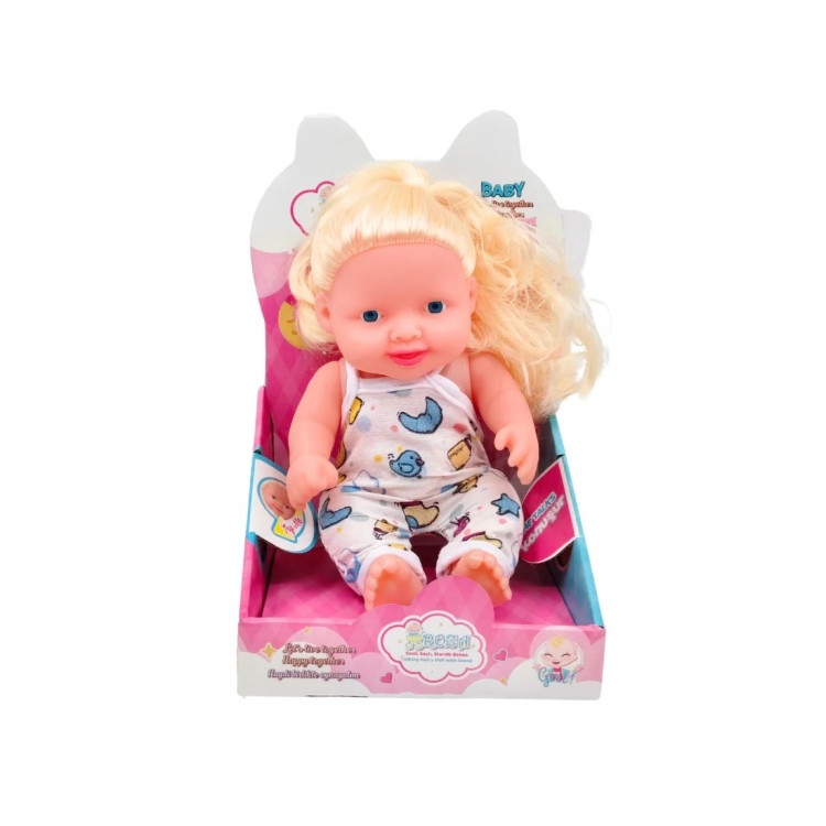 KUT. TR KONUŞAN SAÇLI ROZA BEBEK 23CM