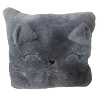 PELUŞ KEDİ KARE YASTIK PELUŞ KEDİ KARE YASTIK