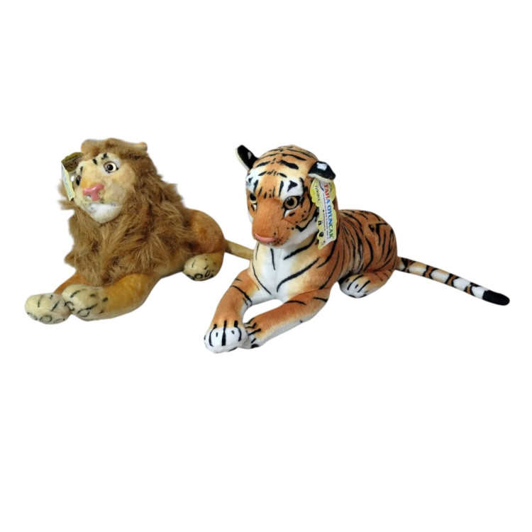 30 CM PELUŞ YATAN ASLAN VE KAPLAN