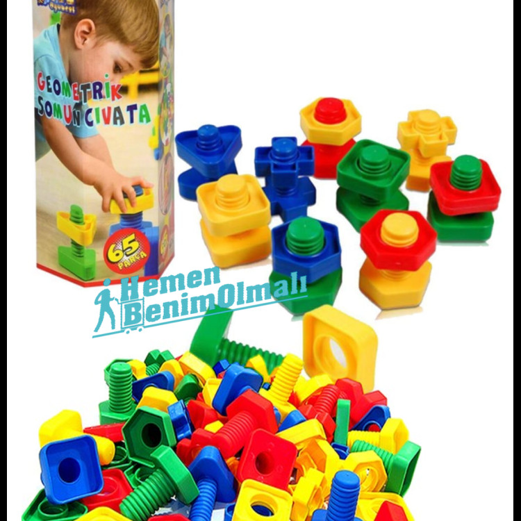 YUV.KUT.65 PCS GEOMETRİK SOMON CİVATA