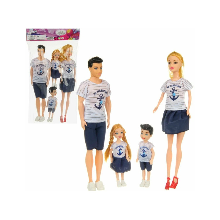 PVC DE 4LÜ AİLE BEBEK SETİ ithal ürün